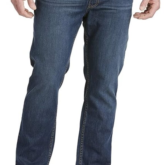 by DXL Big and Tall Athletic-Fit Stretch Jeans, Washed Blue 48x 28 - Picture 1 of 3